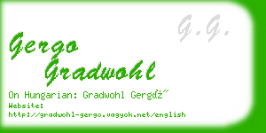 gergo gradwohl business card